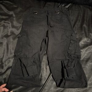 American Bazi Black Cargo Capris